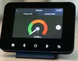image of a smart meter in home display unit
