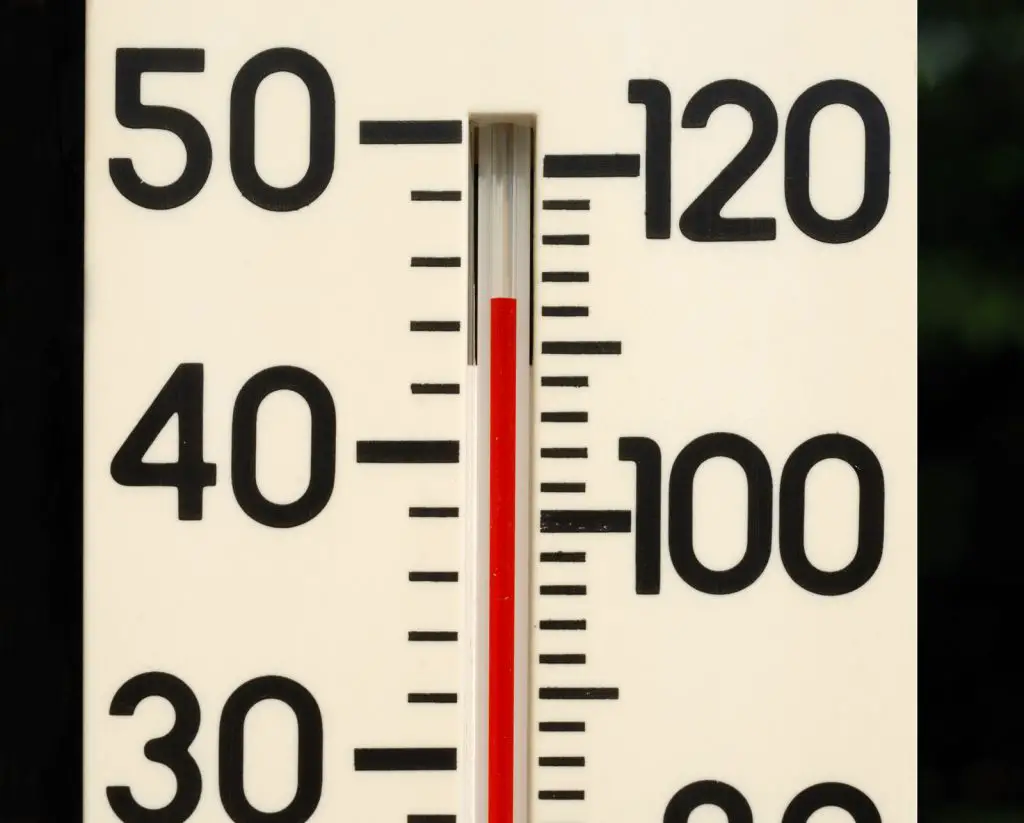 hot water temperature from boiler