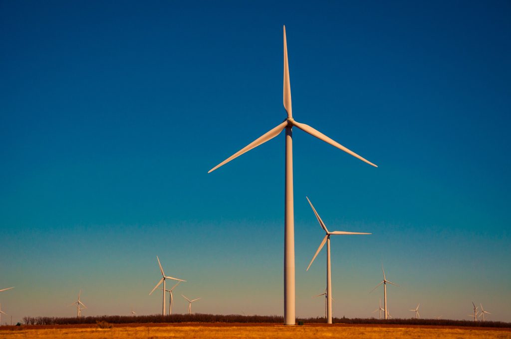 image of a wind turbine renewable energy