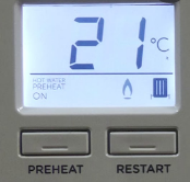 preheat function on boiler