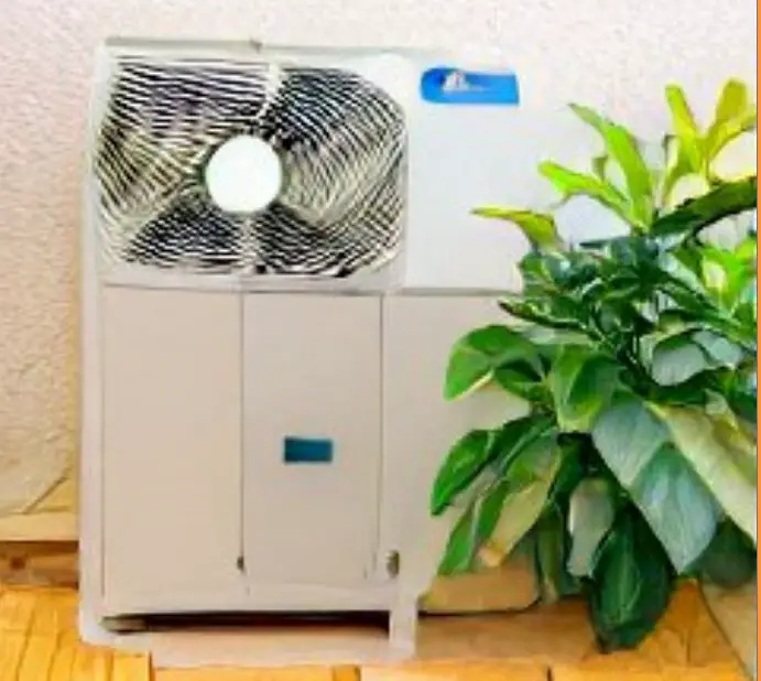 image of an air source heat pump for cooling