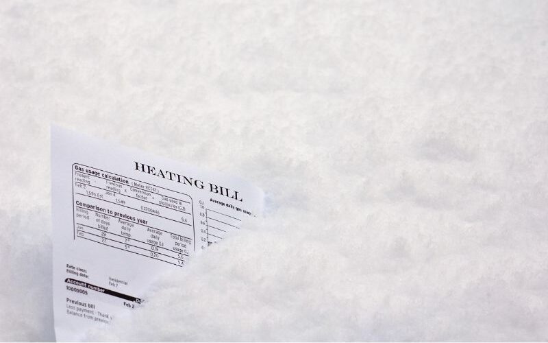 high electric bill with an air source heat pump