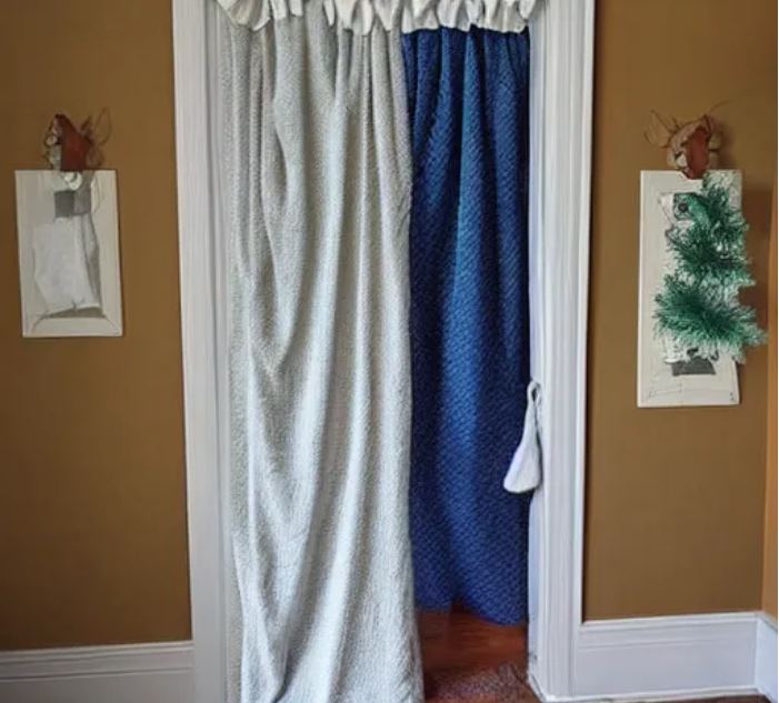 image of blankets covering a doorway extreme energy saving tips