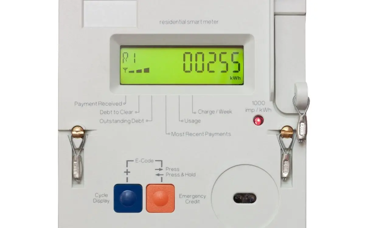 photo of an electricity smart meter